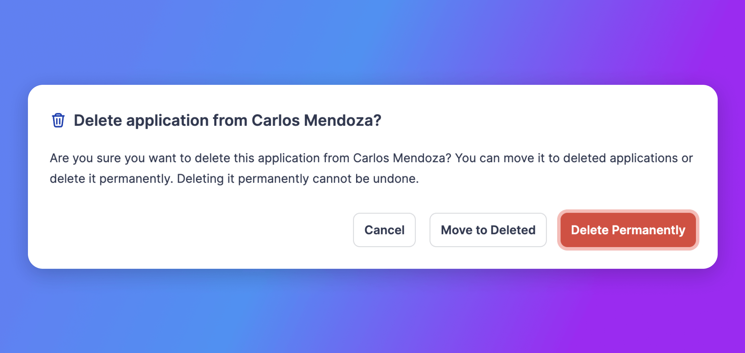 Better deletion of listings and applications