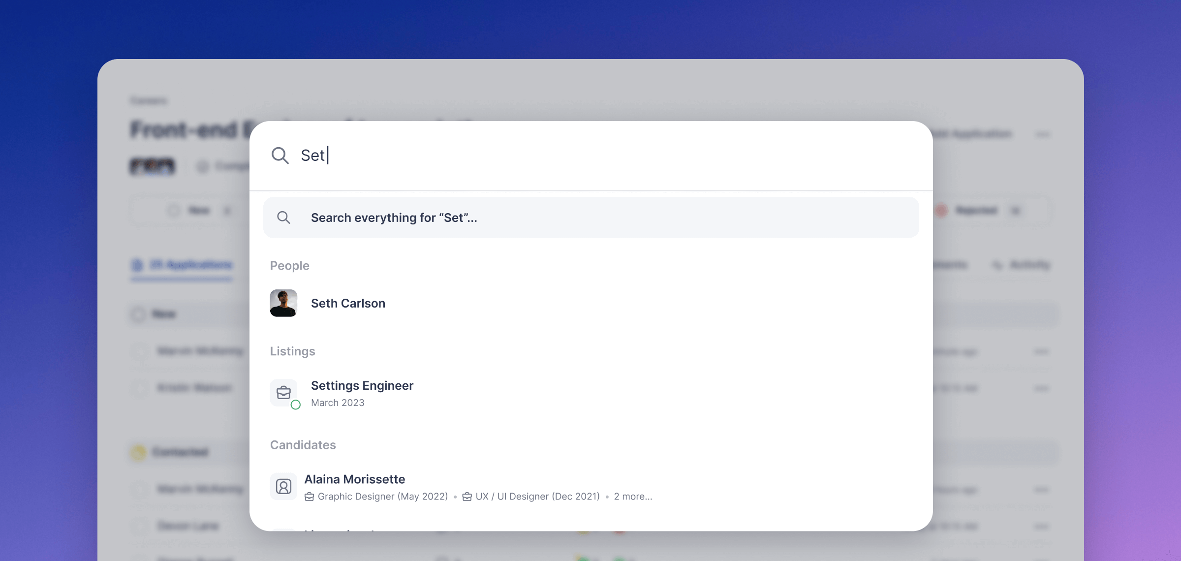 Candidate pages and supercharged searching