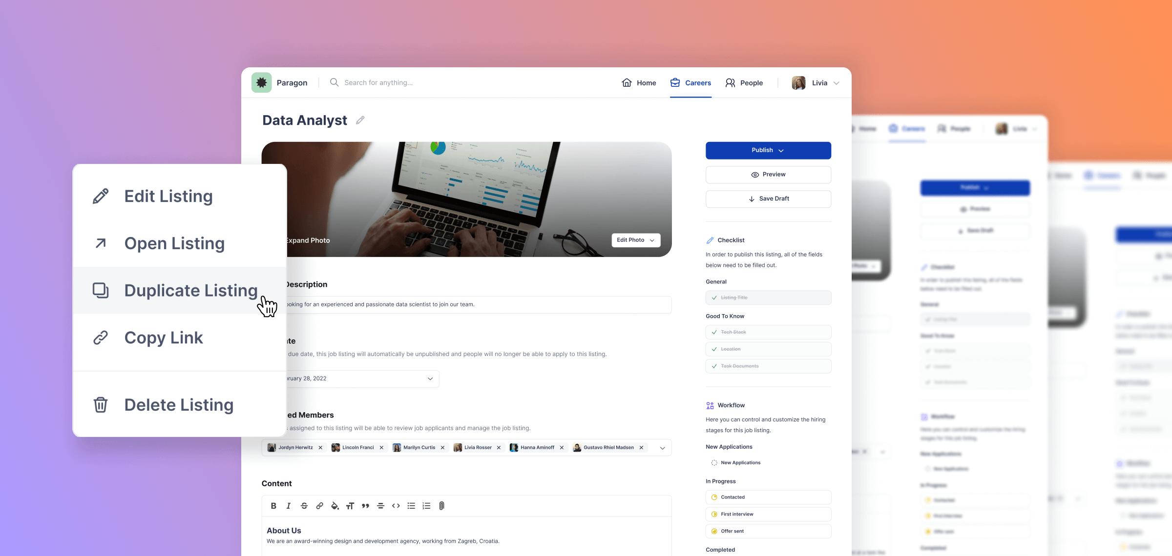 Duplicate listings and better support