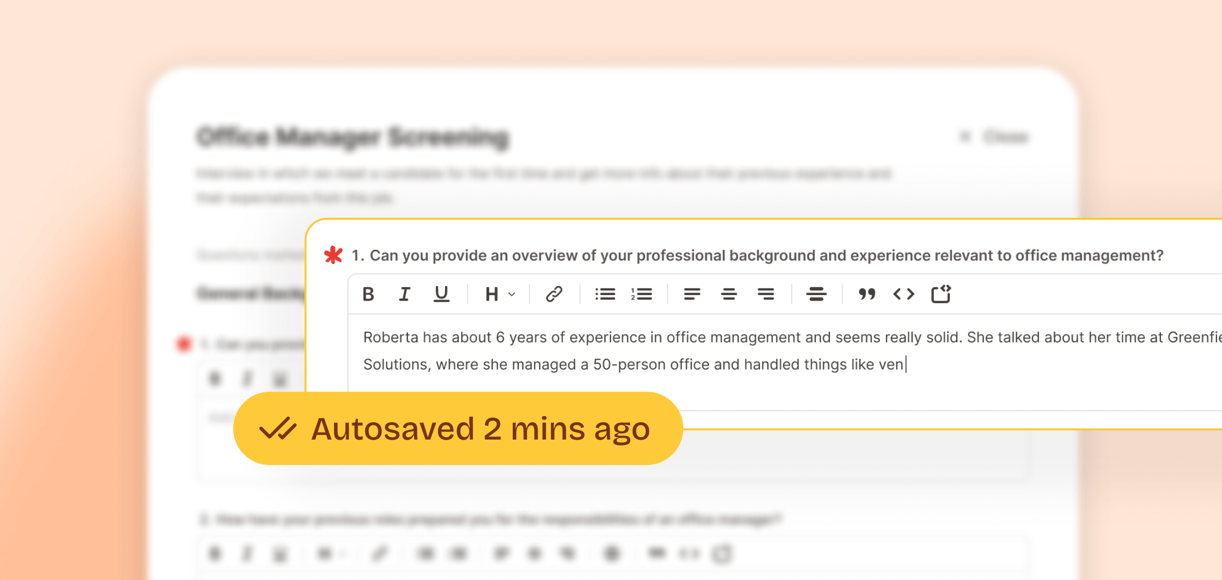 Improvements to interview kits